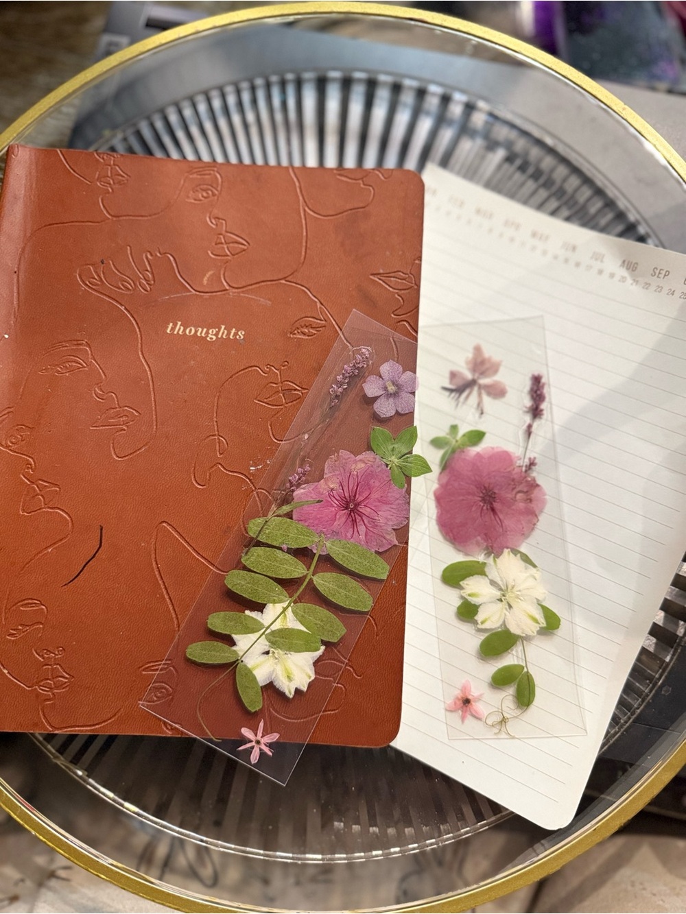 Handmade Pressed Flower Bookmark | Real Botanical Art | Book Lover Gift